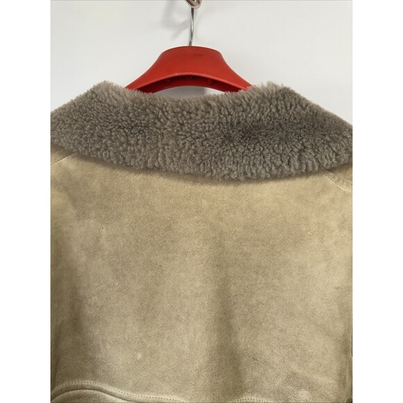 Vintage T.K. VERITABLE PEAU LAINE Leather Coat - Picture 8 of 10